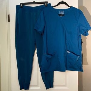 Cherokee iFlex Women's Jogger Scrub Pant, Medium/Petite in Teal